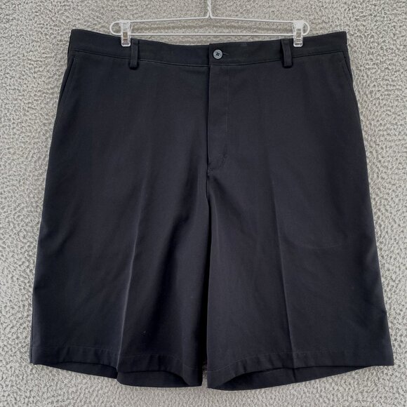 Nike Shorts Mens 38 Black Fit Dry Golf Activewear Chino Fit Pockets Performance - Picture 1 of 13